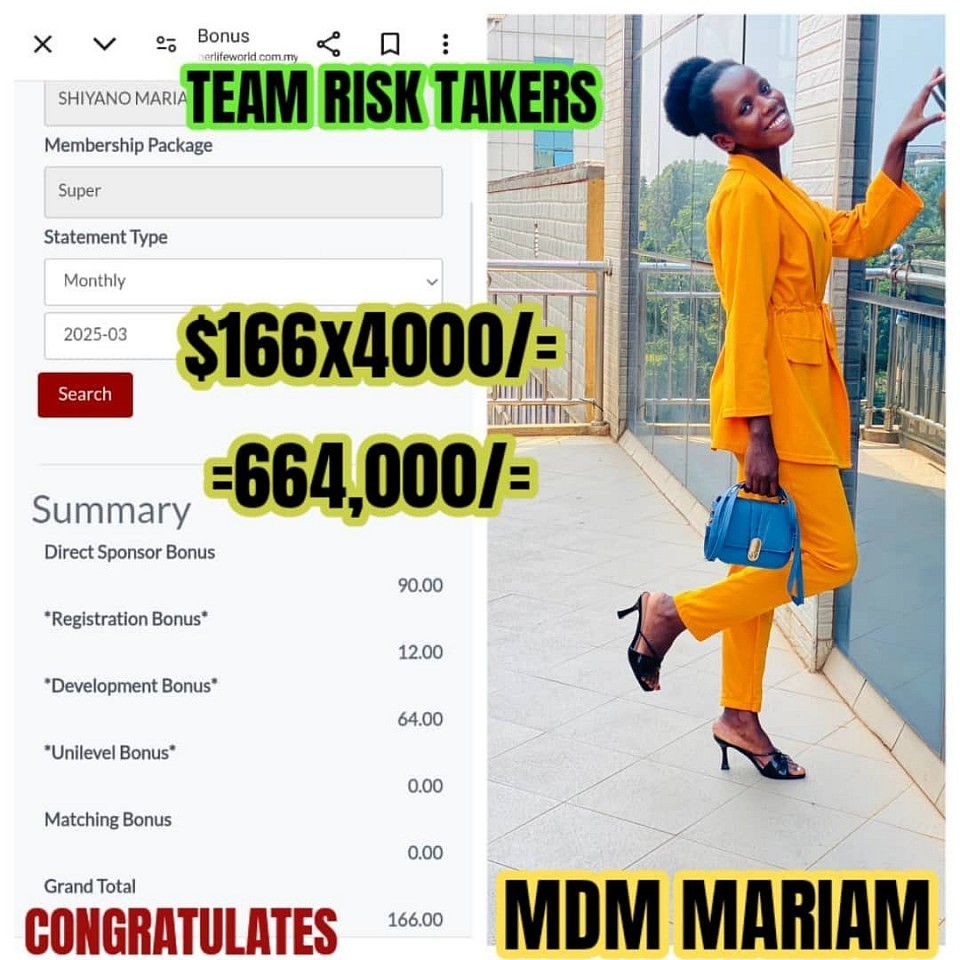 She is Madam Shiano Mariam who introduced me to this wonderful business opportunity 👆👆👆👆👆👆